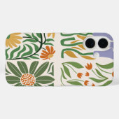 Eleganter, gürmisch-grüner Rosa Chic Hintergrund Case-Mate iPhone Hülle (Rückseite (Horizontal))
