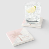 Eleganter, gürtelförmiger Glitzer aus goldfarbenem Steinuntersetzer (Seitenansicht)