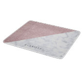 Eleganter, gürteliger Glitzer aus Goldgold Schneidebrett (Ecke)