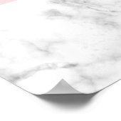 Eleganter, gürteliger Glitzer aus Rose und weißem Poster (Ecke)