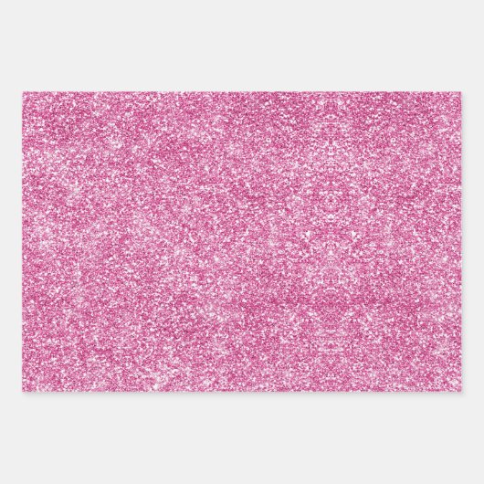 Eleganter, gürteliger Glitzer, einhorniger Regenbo Geschenkpapier Set (Vorderseite 3)