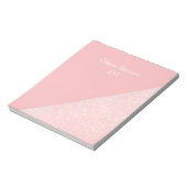 Eleganter, gürtlicher Rose, vergoldeter Glitzer un Notizblock (Rotiert)