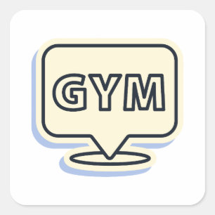 Eleganter Gym / Fitness Aufkleber trainiere verr