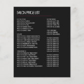 Eleganter Haarstil, Friseur, Friseur Flyer (Hinten)