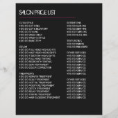 Eleganter Haarstil, Friseur, Friseur Flyer (Hinten)