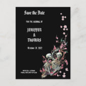 Eleganter Halbzeitgedanke speichern Sie das Datum  Ankündigungspostkarte (Vorderseite)