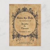 Eleganter Halbzeitgedanke speichern Sie das Datum  Ankündigungspostkarte (Vorderseite)