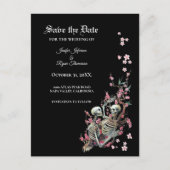 Eleganter Halbzeitgedanke speichern Sie das Datum  Ankündigungspostkarte (Vorderseite)