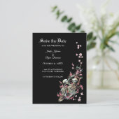 Eleganter Halbzeitgedanke speichern Sie das Datum  Ankündigungspostkarte (Stehend Vorderseite)