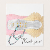 Eleganter handgefertigter Schmuck & Beads Vielen D Visitenkarten (Außenseite Aufgefaltet)