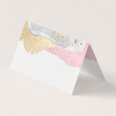 Eleganter handgefertigter Schmuck & Beads Vielen D Visitenkarten (Rückseite)