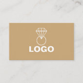 Eleganter handgefertigter Schmuck oder Schmuckdesi Visitenkarte (Vorderseite)