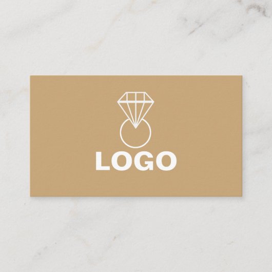 Eleganter handgefertigter Schmuck oder Schmuckdesi Visitenkarte (Vorderseite)