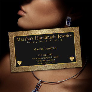 Eleganter handgemachter Schmuck Visitenkarte