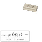 Eleganter handgeschriebener Ex Libris Script-Indiv Gummistempel (Stempel)