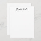 Eleganter handgeschriebener Name Personalisiert ve Mitteilungskarte (Vorne/Hinten)