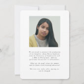 Eleganter, handgeschriebener Schriftart 2 Foto Abs Ankündigung (Rückseite)