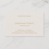 Eleganter handgeschriebener Text Einfache moderne Visitenkarte (Rückseite)