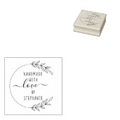 Eleganter handgezeichnet Individuelle Name Handmad Gummistempel (Stempel)