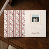 Eleganter handgezeichneter Blumenstrauß Valentinst Feiertagskarte