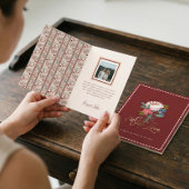 Eleganter handgezeichneter Blumenstrauß Valentinst Feiertagskarte