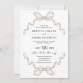 Eleganter handgezeichneter Bogen - Moderne Hochzei Einladung (Vorderseite)