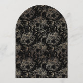 Eleganter handgezeichneter Botanischer Monogramm-H Einladung (Rückseite)