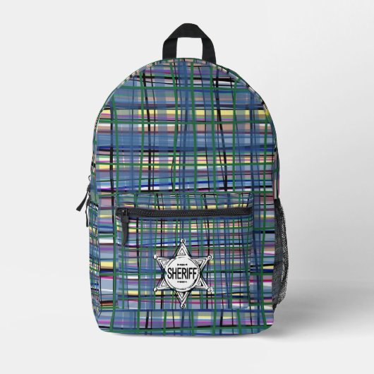 Eleganter handgezeichneter Tartan Classic Sherriff Bedruckter Rucksack (Vorderseite)