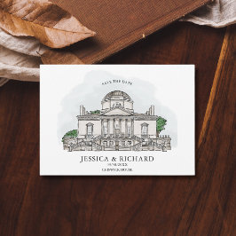 Eleganter handgezeichneter Veranstaltungsort Einladung