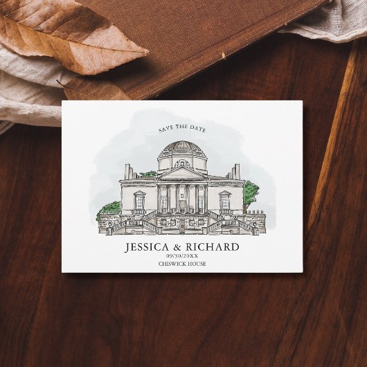 Eleganter handgezeichneter Veranstaltungsort Einladung