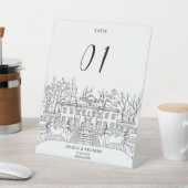 Eleganter handgezeichneter Veranstaltungsort Sockelschild (In SItu)