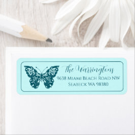 Eleganter handgezogener Botanischer Schmetterling