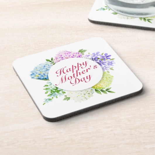 Eleganter Happy Mother Day Floral Frame Untersetze Untersetzer (Linke Seite)