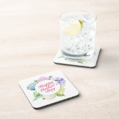 Eleganter Happy Mother Day Floral Frame Untersetze Untersetzer (Rechte Seite)