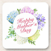 Eleganter Happy Mother Day Floral Frame Untersetze Untersetzer (Vorderseite)
