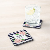 Eleganter Happy Mother Day Floral Frame Untersetze Untersetzer (Rechte Seite)