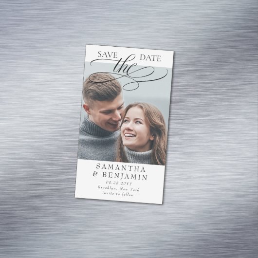 Eleganter Haushalt 25/$10 Speichern Sie die Datums Magnetische Visitenkarte (Beispiel)