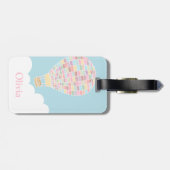 Eleganter Heißluft-Ballon-Reise-Gepäckanhänger Gepäckanhänger (Rückseite horizontal)