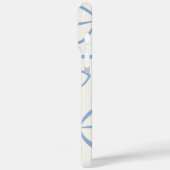 Eleganter, hellblauer Bow-Muster-Individuelle Name Case-Mate iPhone Hülle (Rückseite / Links)