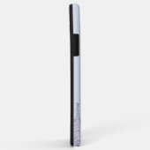 Eleganter, hellblauer Glitzer Tropfen Case-Mate iPhone Hülle (Hinten/Rechts)