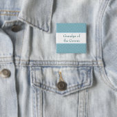 Eleganter hellblauer Name Button (Beispiel)