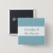 Eleganter hellblauer Name Button (Vorne & Hinten)