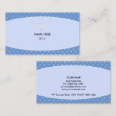 Eleganter hellblauer und sterniger Hintergrund Visitenkarte (Vorne/Hinten)