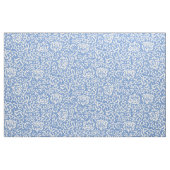 Eleganter hellblauer und weißer Blumendamast Stoff (Yard (91,4 cm))
