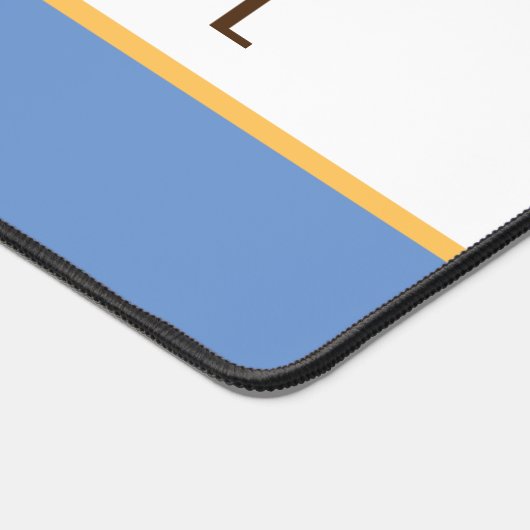 Eleganter, hellblauer weißer Streifen PICKLEBALL T Schreibtischunterlage (Ecke)