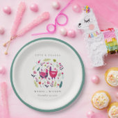 Eleganter, heller Bauernhof Blumenzwiebeln Hochzei Pappteller (Party)