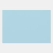 Eleganter heller Himmel blau Minimalistisch und el Geschenkpapier Set (Vorderseite 2)