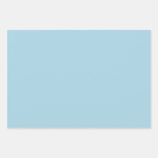 Eleganter heller Himmel blau Minimalistisch und el Geschenkpapier Set (Vorderseite)