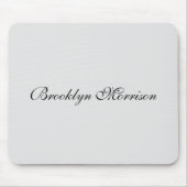 Eleganter, hellgrauer, benutzerdefinierter Skriptm Mousepad (Vorne)