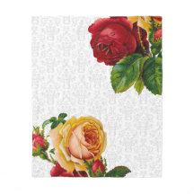 Eleganter hellgrauer Damast mit Blumen